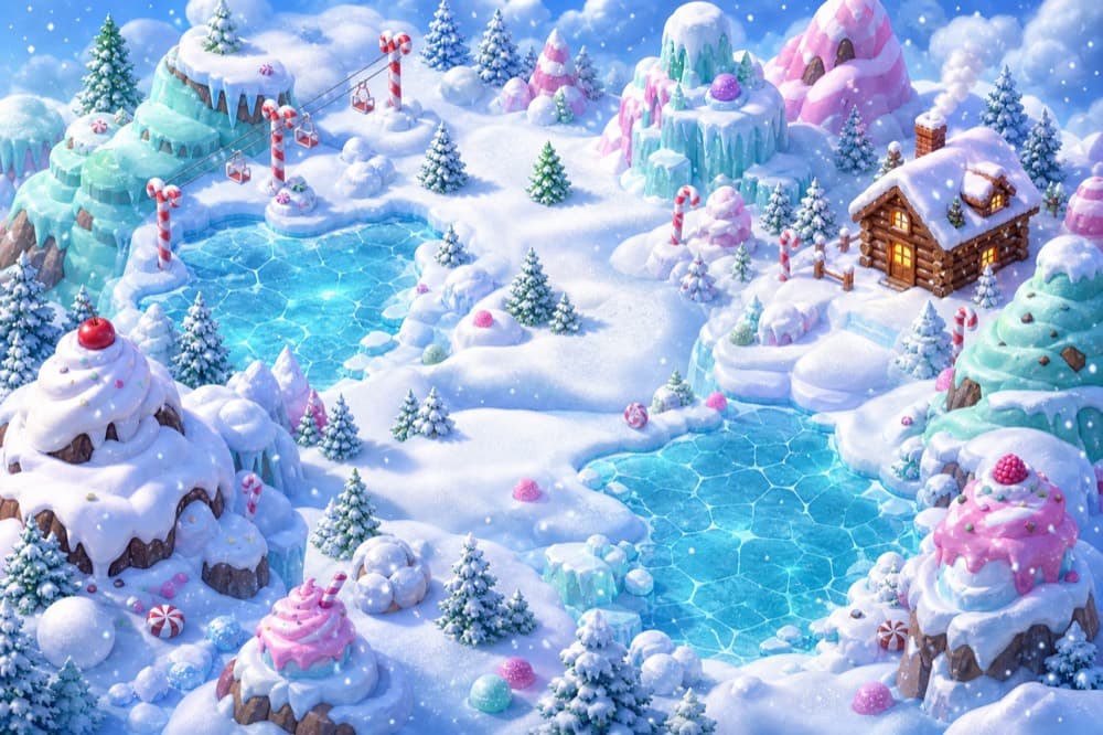 Frosty Peaks world map