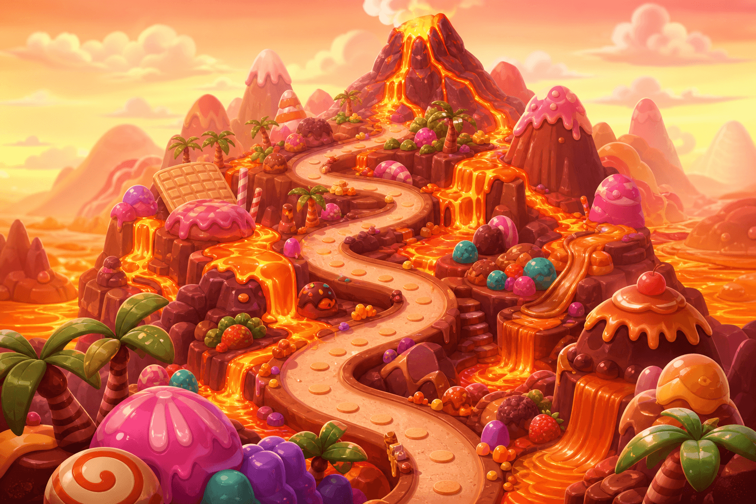Volcano Valley world map
